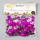 image 4 of 4 Packs of Pink & Silver Happy 40th Birthday Confetti