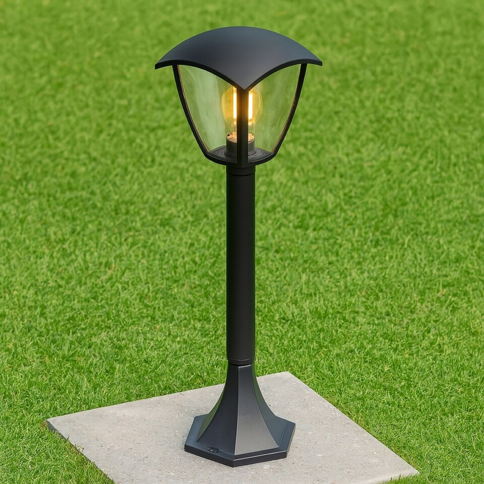 image 1 of CGC VIOLET Black Outdoor Long Post Coach Style Light Black