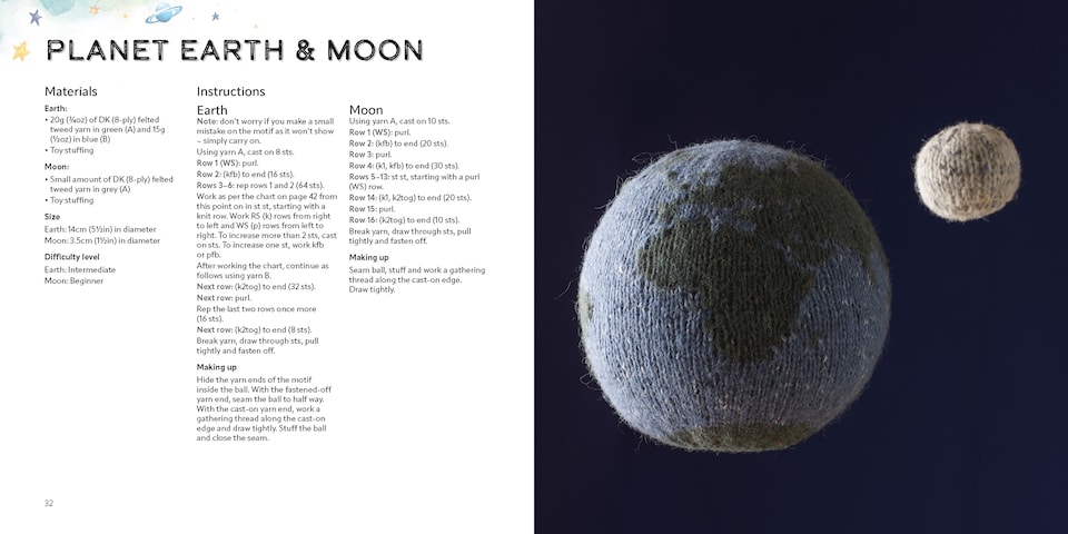image 1 of Knit a Mini Universe - 20 Tiny Cosmic Projects Book