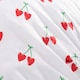 image 4 of OHS Cherry Frill Edge Duvet Cover Set with Pillowcase Microfibre Bedding | White | Single