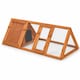 image 1 of Wooden Outdoor Triangle Rabbit Guinea Pig Pet Hutch Run Cage