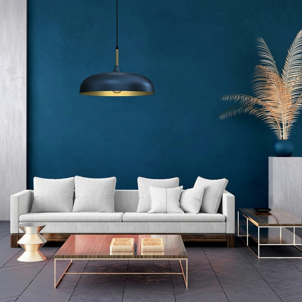 image 1 of Milagro Pendant Lamp Lincoln Blue 1xE27