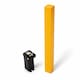 image 6 of Removable Locking Security Post Parking Space Bollard Barrier | Yellow