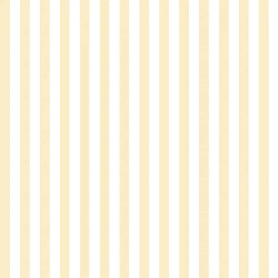 Sample of Classic Stripe Wallpaper in Lemon Yellow Multi