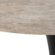 image 2 of Malta Ceramic Round Dining Table Brown/Black 90x75 cm