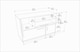image 5 of Decorotika Mares Sideboard with 4 Cabinets - W 120 cm x H 81.6 cm x D 45 cm