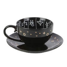 Something Different Fortune Telling Astrology Tea Cup - Black - One Size | Black | 1