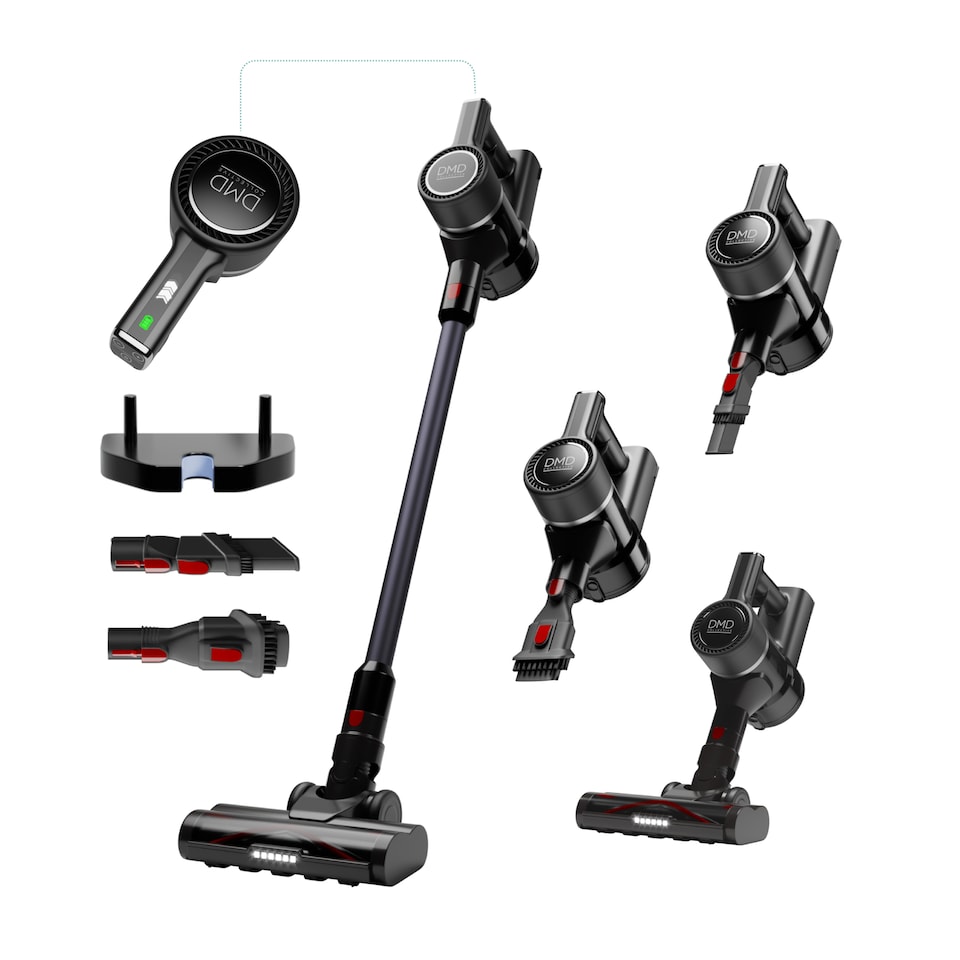 image 1 of DMD PowerPulse 3X Cordless Vacuum – 550W, 45Kpa, 50 Min Runtime, 3 Modes, Self-Standing, Wall Mount, for Floor, Carpet & Pet Hair