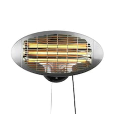 Wall Mounted Quartz Bulb Electric Heater 3 Power Settings 2kW IPX4