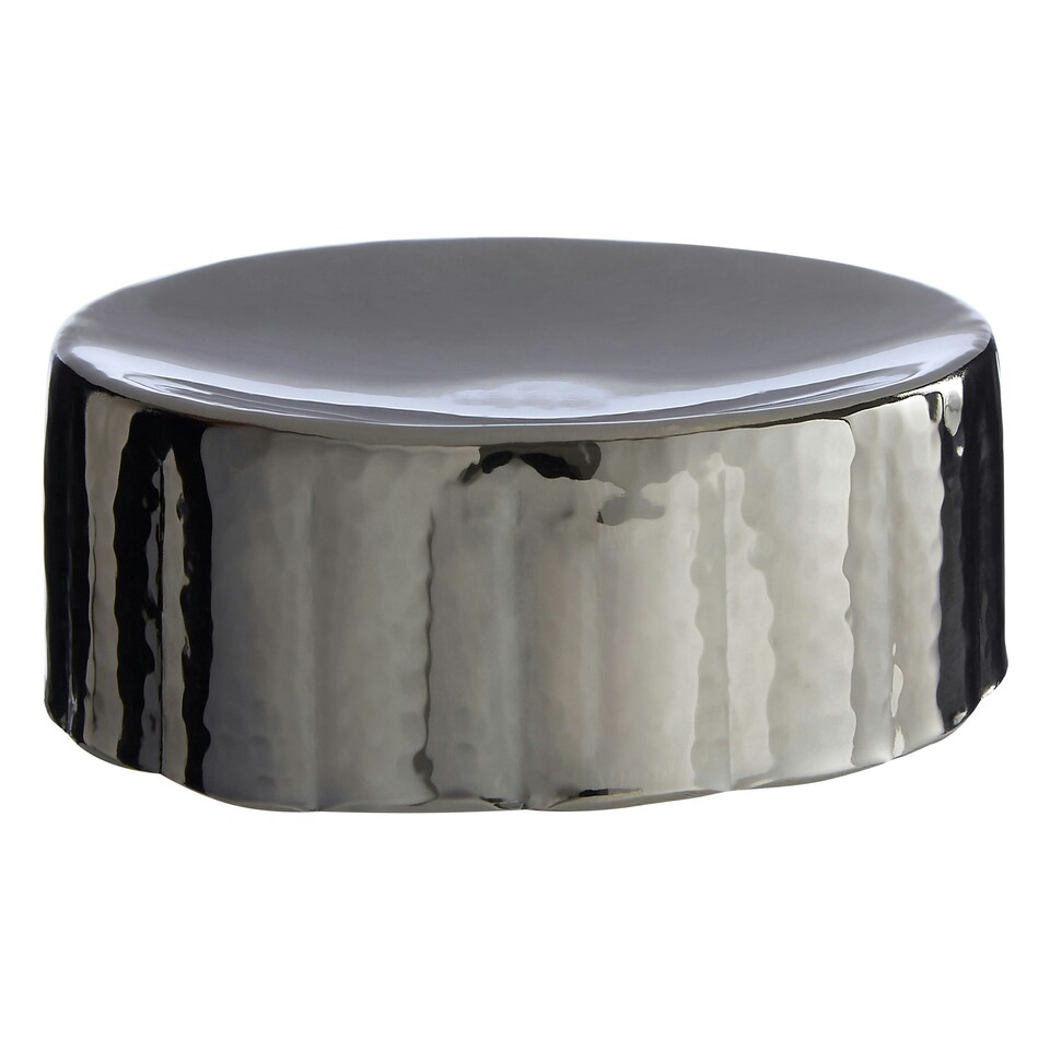 image 1 of Hammered Black Nickel Finish Soap Dish