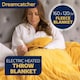 image 2 of Dreamcatcher Gold Soft Microfleece Electric Blanket Heated Throw 160x120cm | Gold | Gold | One Size | 1
