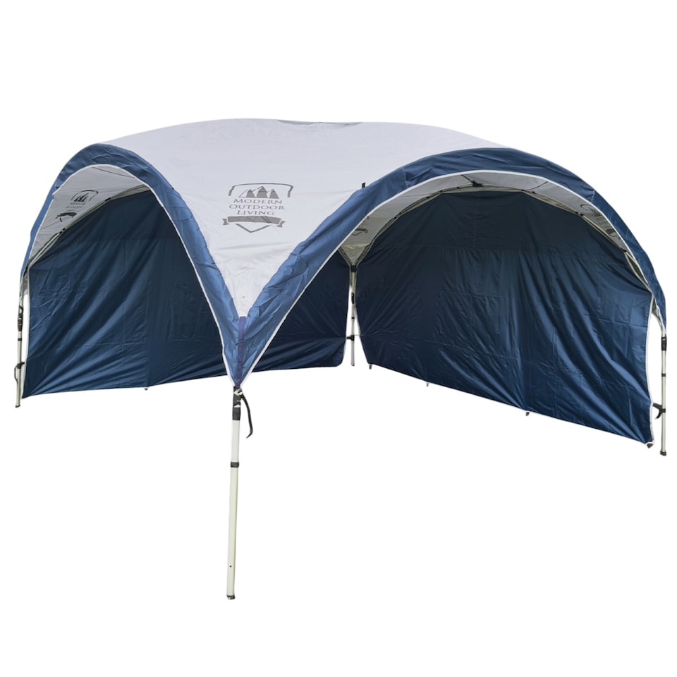 image 1 of Pop Up Gazebo 3.65m x 3.65m Event Shelter Canopy Marquee Tent with Side Wall