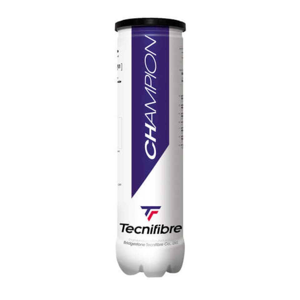 image 1 of Tecnifibre Champion Tennis Balls - Tube of 4 | Black