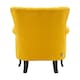 image 4 of Living and Home Modern Buttoned Armchair with Lumbar Pillow and Cushion