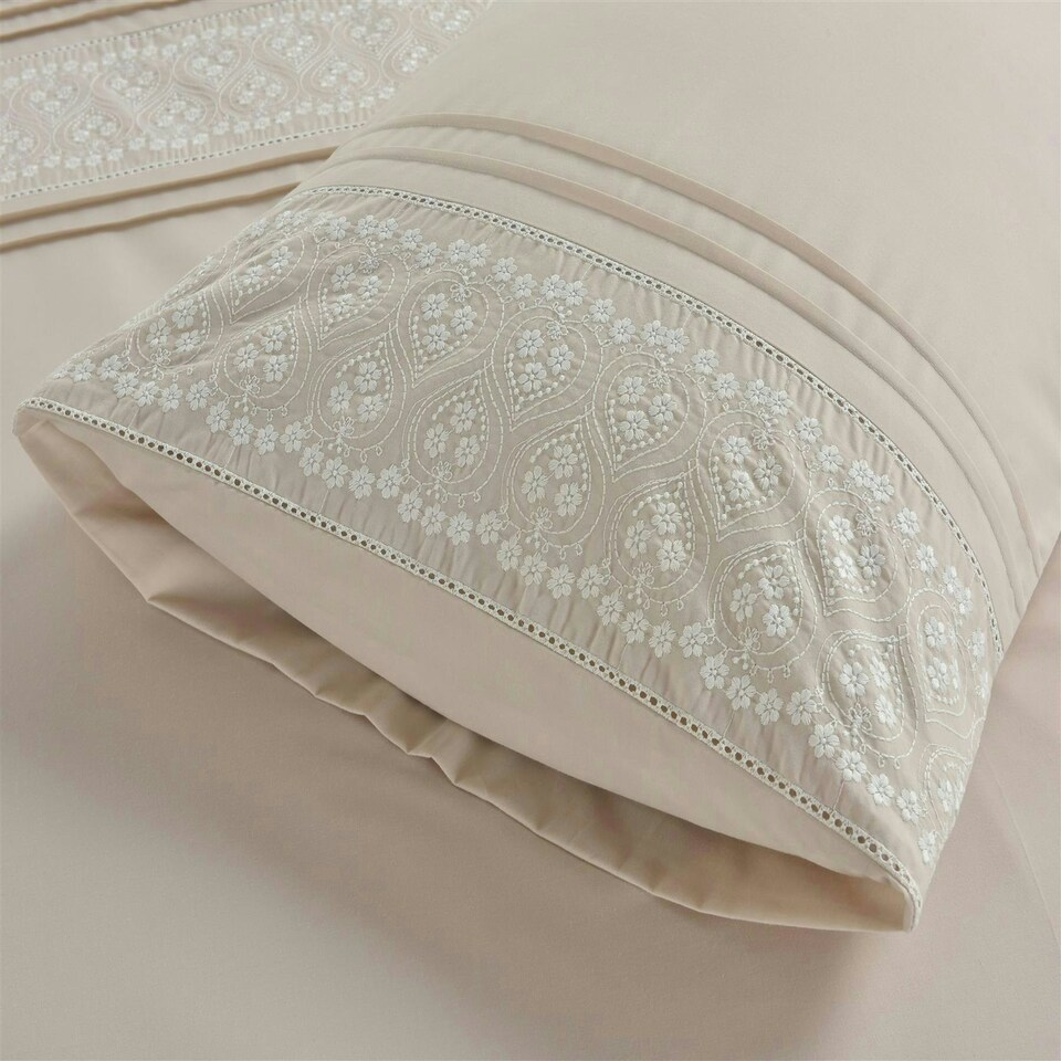 image 1 of Lottie Natural Duvet Cover Set Cream | Single