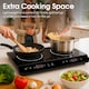 image 3 of Abode Portable Induction Hob Double Digital with Touch Control 2800W AINDH2003