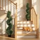 image 2 of Artificial Cypress Topiary Tree with 700 Leaves, Set of 2