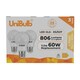 image 1 of UniBulb LED GLS E27 806lm 7.3W 2700K (Warm White) Light Bulb - Pack of 3