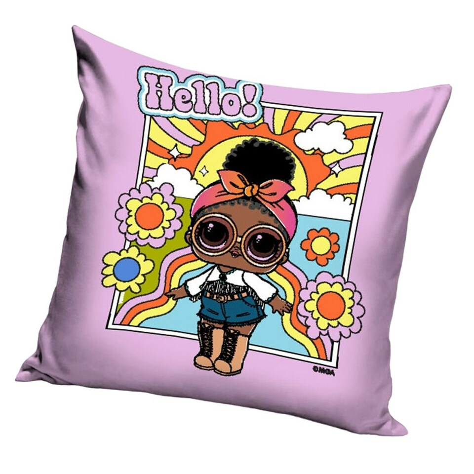 LOL Surprise Hello Sunshine Filled Cushion - Purple/Yellow/Orange - One Size