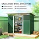 image 3 of Outsunny Garden Shed Outdoor Storage Tool Organizer w/ Double Sliding Door