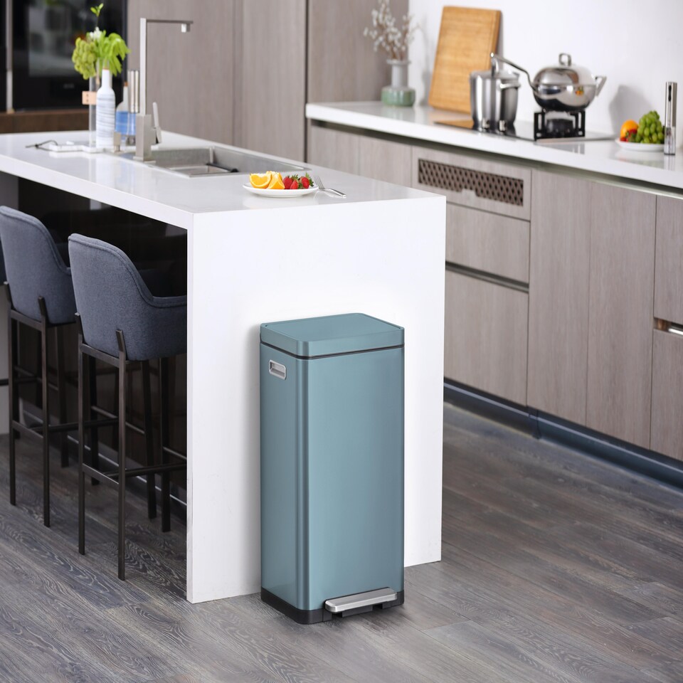 image 1 of X Cube Recycling Bin 20+20L | Blue | Titanium Blue | 40L