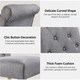 image 4 of Yaheetech Set of 2 Classic PU Leather Dining Chairs Grey | Dark Grey