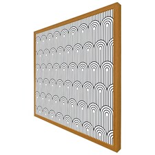 Geometric curves (Picture Frame) Brown | Oak | M