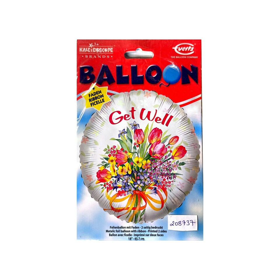 Everts Get Well Bouquet Foil Balloon - Multicoloured - One Size