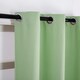 image 4 of Olive Eyelet Curtains - Thermal Blackout Curtains  - 66 x 84 Inch Drop - 2 Panel