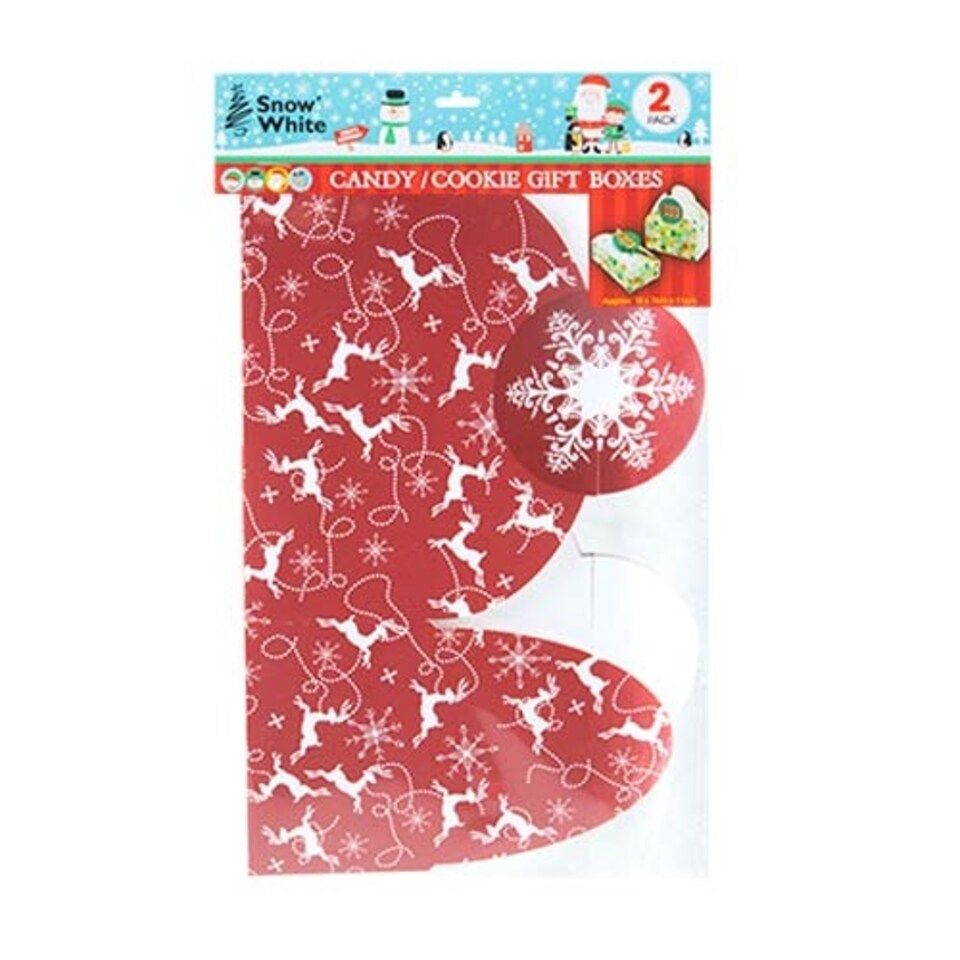image 1 of Christmas Reindeer Sweet Treats Gift Boxes - Pack of 2