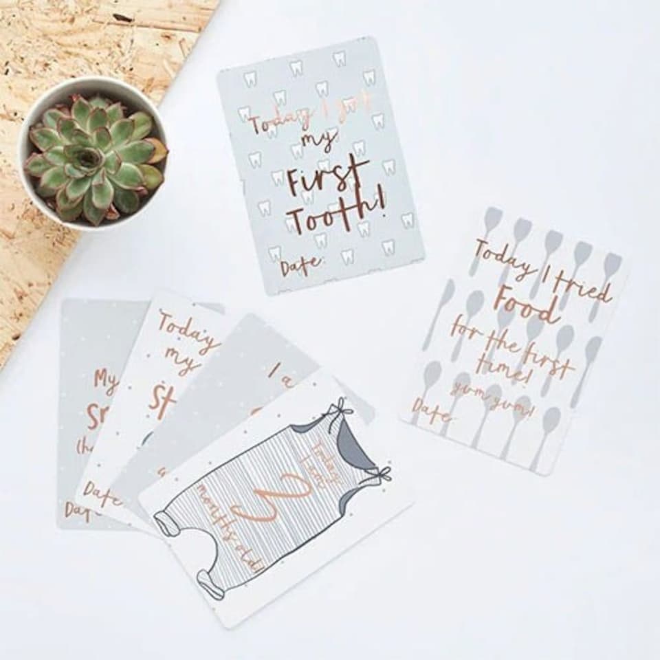 image 1 of Baby Milestone Cards - Pack of 22