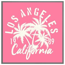 Los angeles california (Picutre Frame) Grey | M