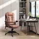 image 2 of Vinsetto Office Chair w/ Heating Massage Points Relaxing Reclining Brown