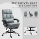 image 5 of HOMCOM Executive Office Chair, PU Leather Desk Chair with Armrests Grey