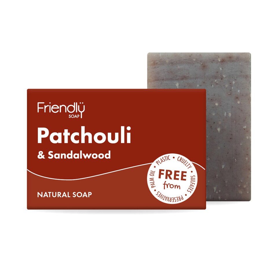 image 1 of Natural Patchouli & Sandalwood Soap Bar - 4 Pack | Brown | 1