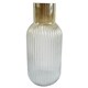 image 1 of Glass Vase Ridged Ombre Glass Vase 34cm Botanik | Brown | 34