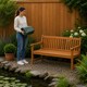 image 3 of Waterproof 4ft 1.2m Garden Furniture 2 Seater Bench Seat Cover | Green