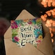 image 3 of Mothers Day Card Best Ever Tropical Flowers Mum Card