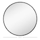 image 7 of HOMCOM Round Bathroom Mirror, Modern Wall Mirror Aluminium Frame, 70 x 70cm