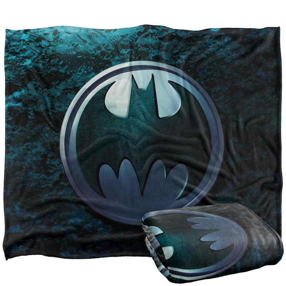 image 1 of Batman Big Logo Blanket - Multicoloured - One Size