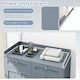 image 10 of COSTWAY Double Tilt-Out Laundry Hamper Cabinet Grey