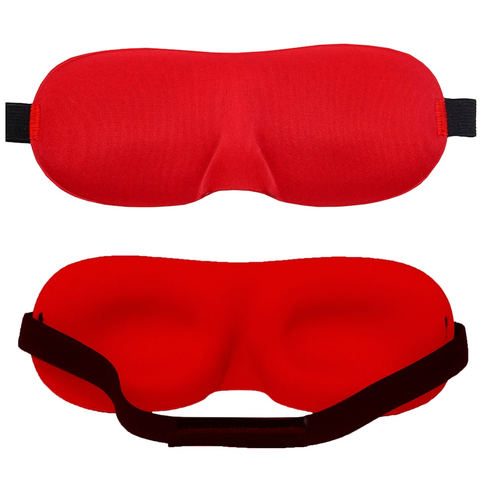 image 1 of 3D Sleep Eye Mask with Adjustable Strap Luxury Blindfold Sleep Mask