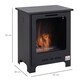 image 7 of HOMCOM Free Standing Bio Ethanol Fireplace Heater with 0.9L Tank for Home Black