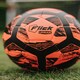 image 2 of Football Flick Size 4 Football – Training and Match Ball – Highly Durable with Shape Retention - Unique Orange and Black Design