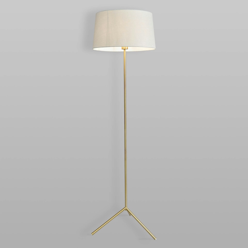 image 1 of BHS Stassy Floor Lamp, Satin Brass