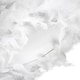 image 2 of Modern Designer Real White Feather Drum Lamp Shade with Inner Cotton Lining | White | White | 1