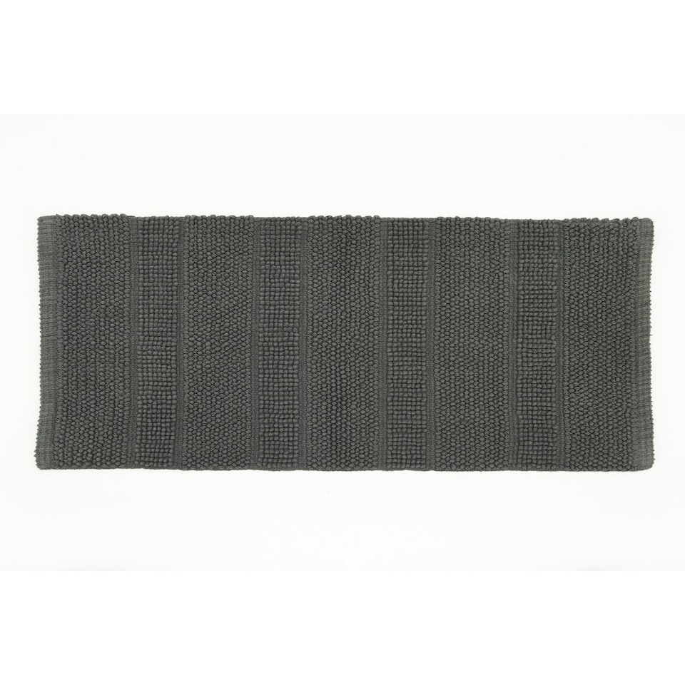 image 1 of Romeo Absorbent 1500gsm Bath Mat - Soft Bathroom 50x80cm Mat | Grey | Charcoal | 50 x 80cm