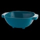image 2 of Plastic Colander Sieve Mesh Food Pasta Rice Veg Washing Strainer Kitchen Basket | Multi | Teal