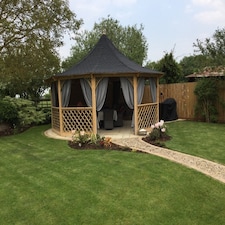 Wagner Pavilion Gazebo Maxi - Pressure Treated Timber - L660 x W660 x H420 cm