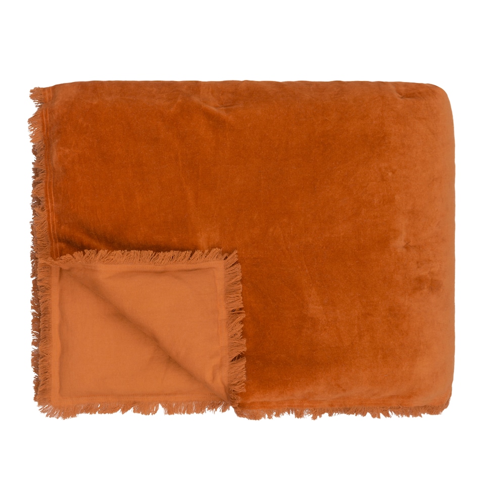 image 1 of Yard Jaye Cotton Velvet Filled Bedspread
